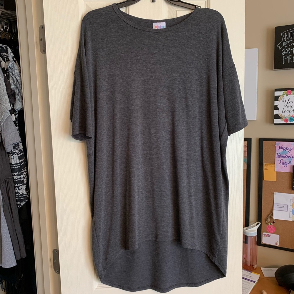 Gray LuLaRoe Irma Shirt